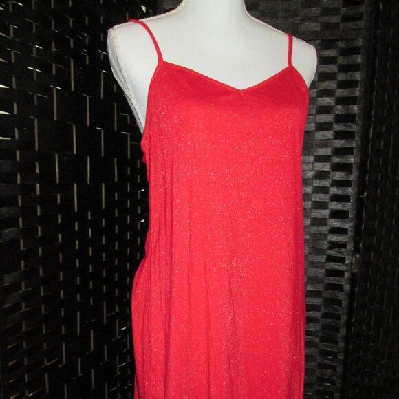 I.N.C. International Concepts 2-Pc. Sparkle Robe & Chemise Set Infrared NWT - Picture 5 of 10